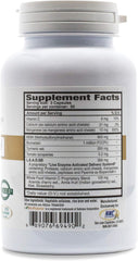 Close-up of MSM Gold capsules and label showing 150 vegetarian capsules
