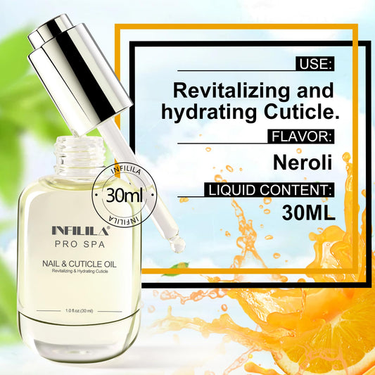 NXJ INFILILA cuticle oil applied on nails during daily hydration routine.