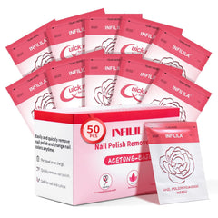 NXJ INFILILA nail polish remover pad packaging for home or salon use.