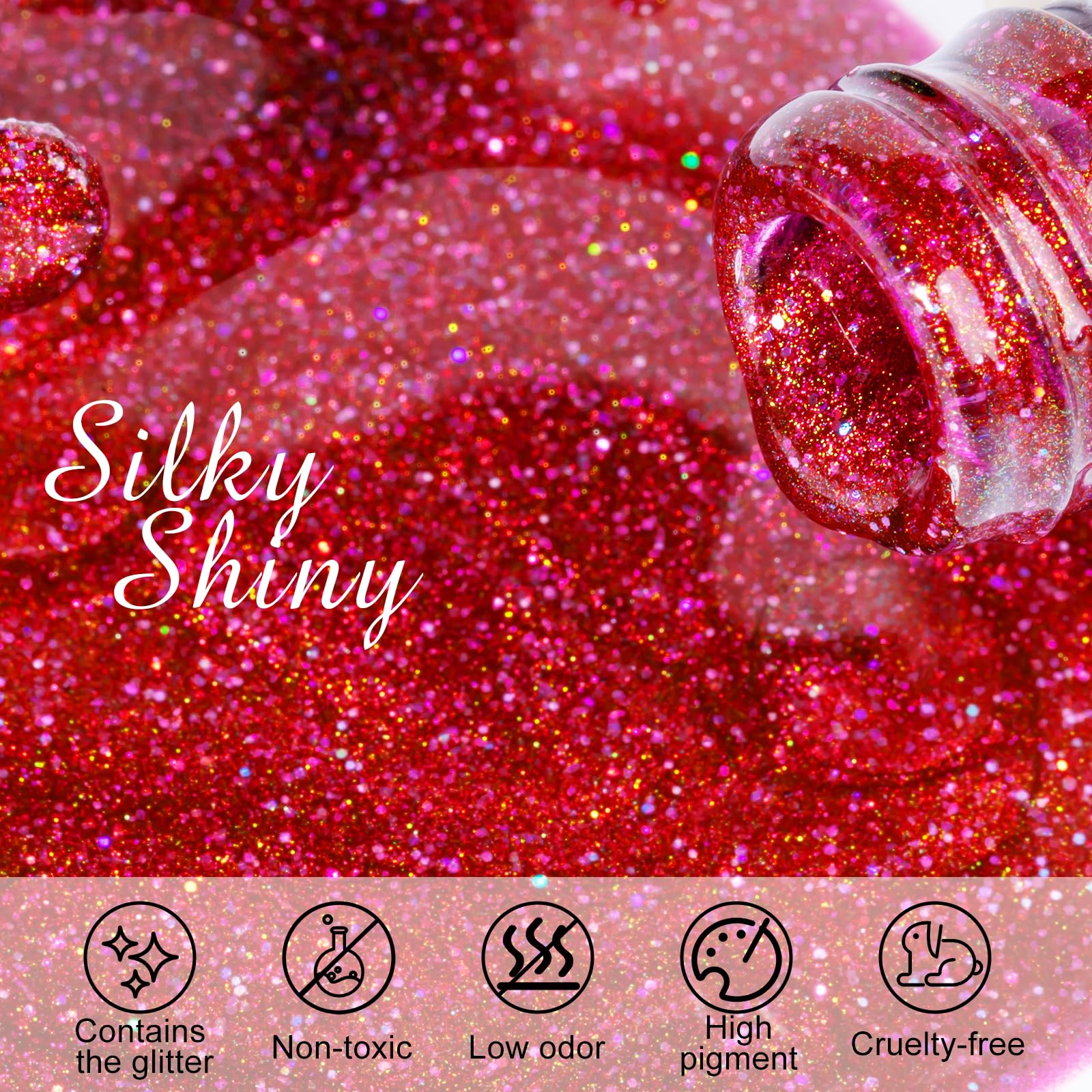 NXJ INFILILA Pink Cat Eye gel polish magnet demonstrates changing effects for creative nail art