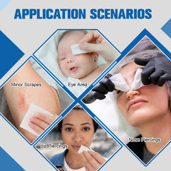 NXPPYY ear piercings cleaning kit demonstrated for helix, tragus, and more.
