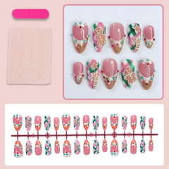 Nxtpz Christmas glossy full-cover nails with a smooth shine