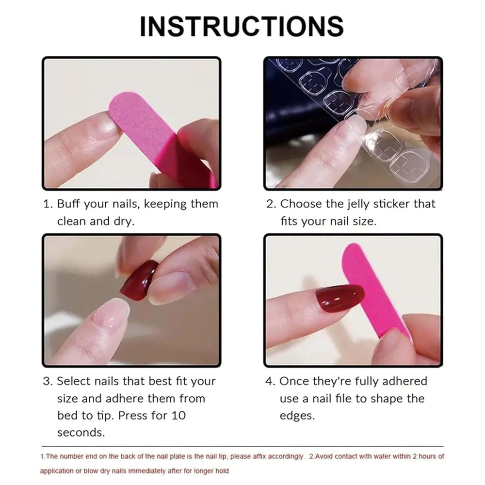Nxtpz reusable nails and glue option for longer wear
