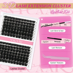 NYCAAR 154pcs 200D D-Curl lashes ideal for beginner-friendly full lash look