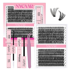 NYCAAR DIY Lash Extension Kit 280pcs – versatile lashes for natural to dramatic looks.