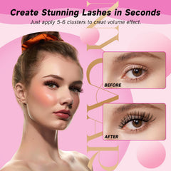 NYCAAR 30D/40D cluster lashes offer customizable volume from natural to dramatic.