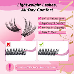 NYCAAR lash glue remover included for safe, convenient removal.