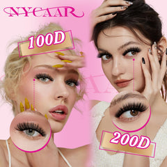 NYCAAR mix-length clusters 9–16mm for natural to glam eye styling