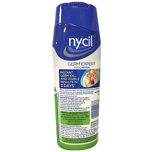 Nycil Cool Herbal Neem & Pudina talc – packaging side view