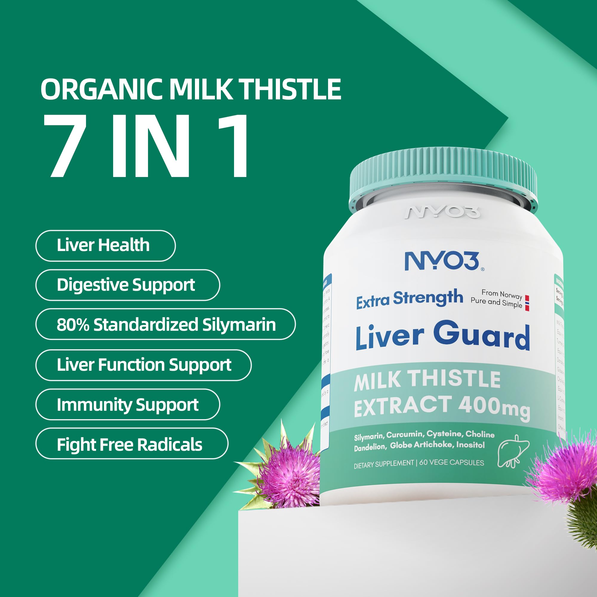 Choline, L-Cysteine & Inositol in NYO3 liver formula