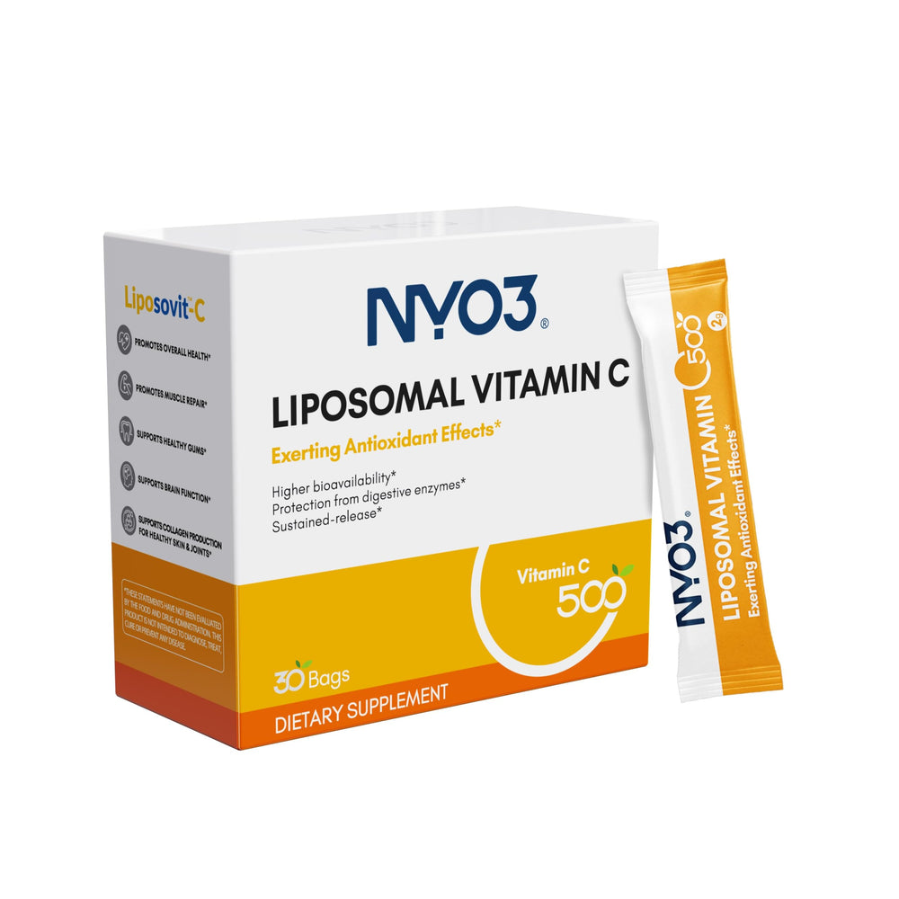 Bottle of NYO3 Liposomal Vitamin C Powder