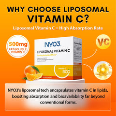 NYO3 Liposomal Vitamin C Powder label
