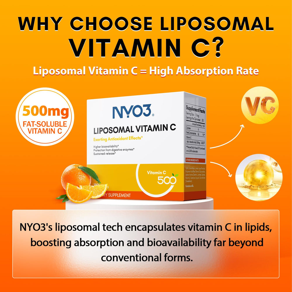 Serving scoop with NYO3 Liposomal Vitamin C Powder
