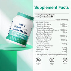 Close-up of NYO3 Liver Detox capsules