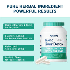Turmeric and artichoke digestive support in NYO3 Liver Detox