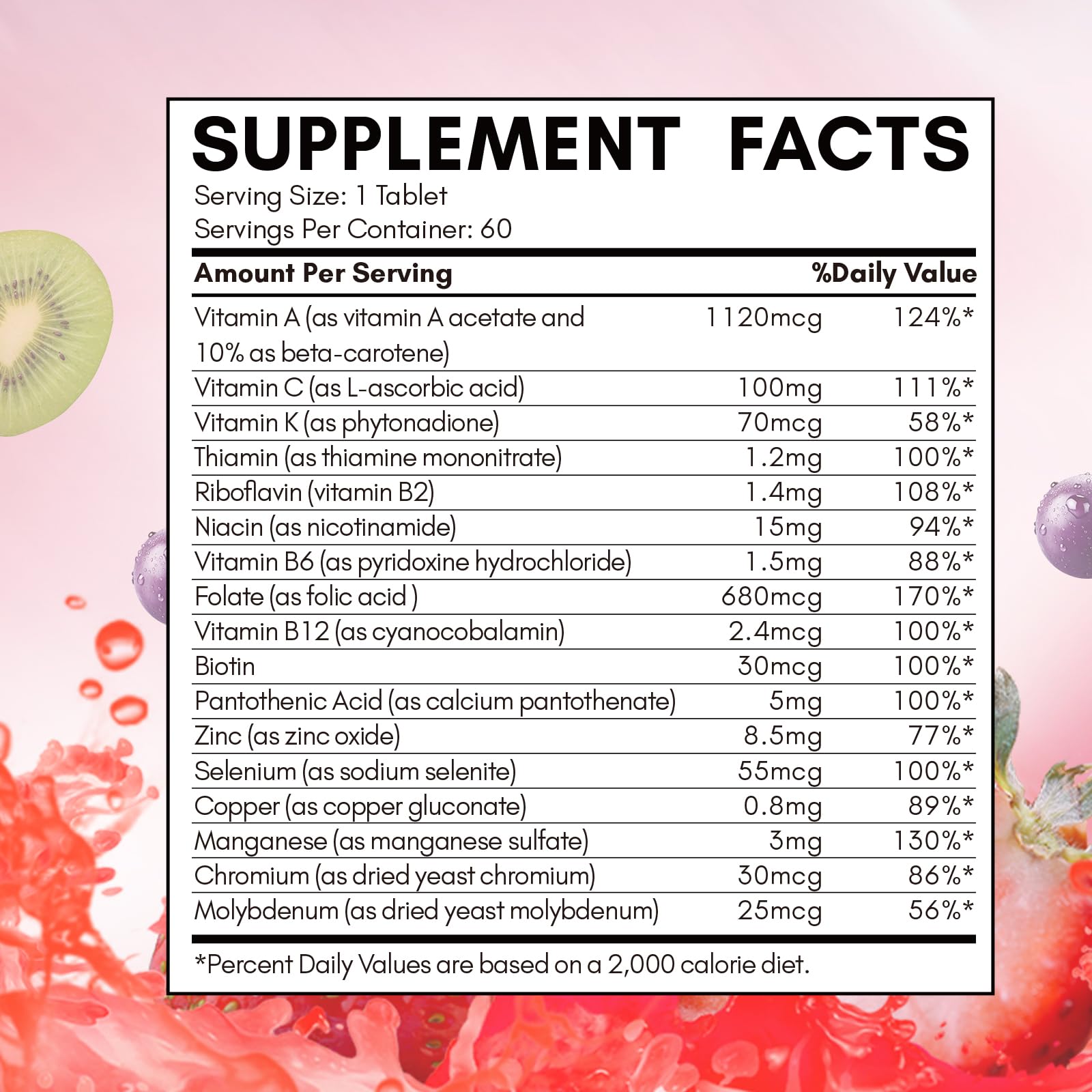 Close-up of NYO3 multivitamin tablets for energy and immune support