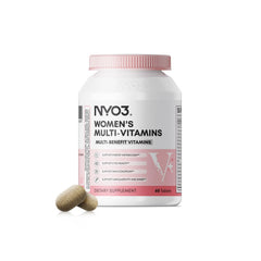 NYO3 Women’s Multivitamin bottle label including zinc and biotin