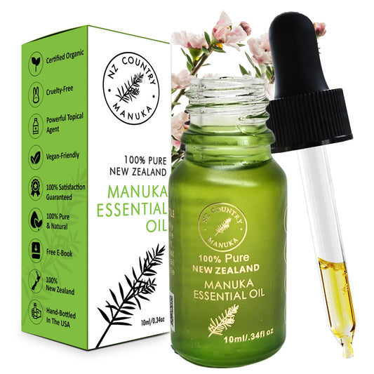 Bottle of NZ Country Manuka Oil with label