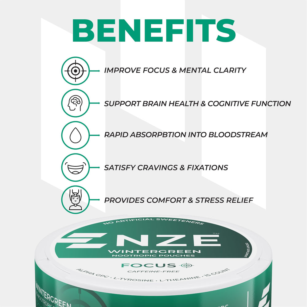 Ingredients: 50mg L-Theanine, 50mg Alpha GPC, 50mg L-Tyrosine
