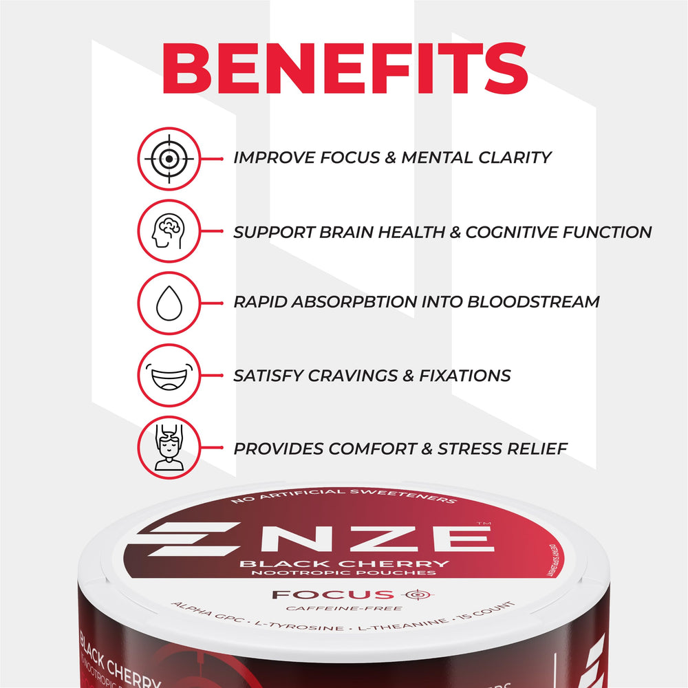 Open NZE pouch displaying the product inside