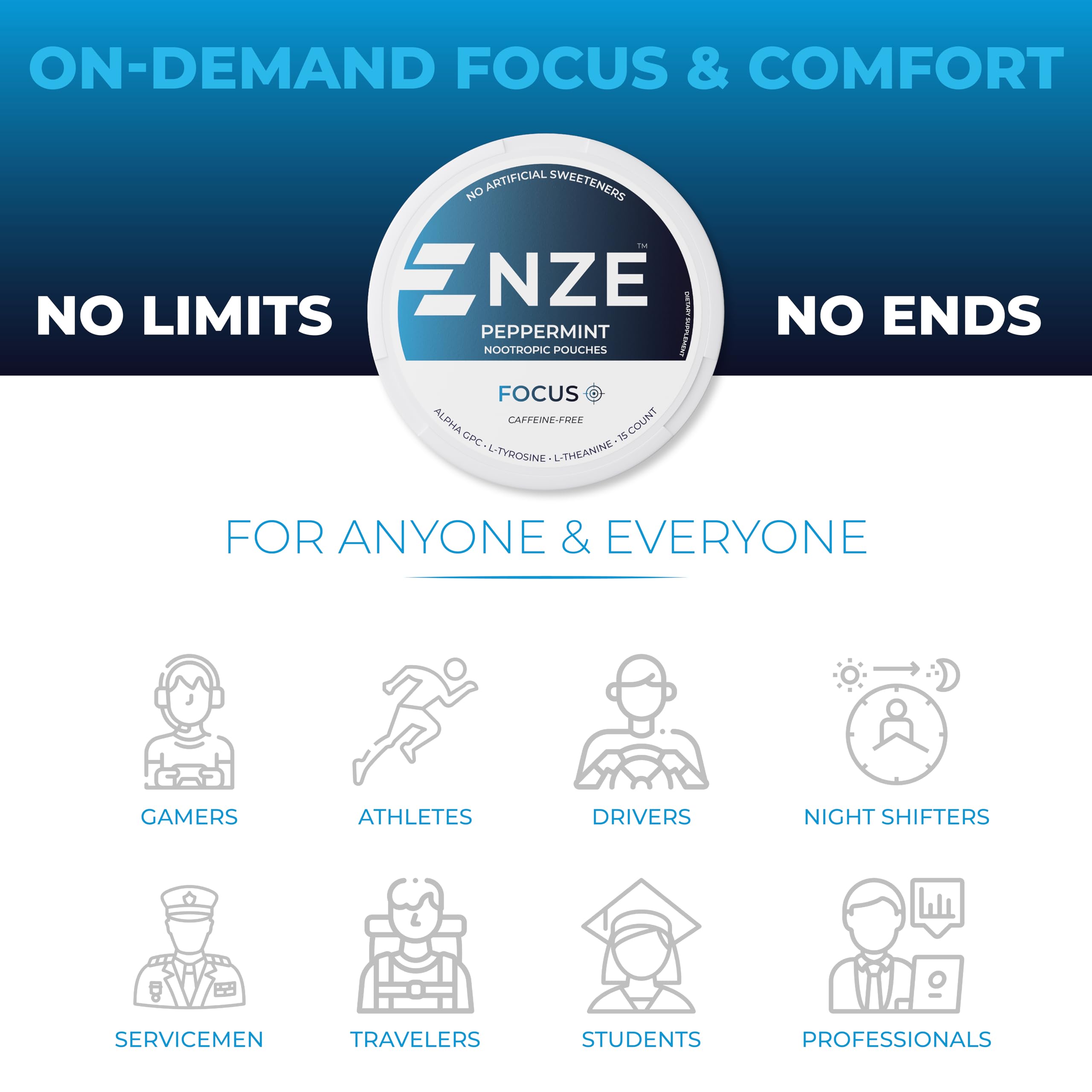 NZE pouch with nootropic blend