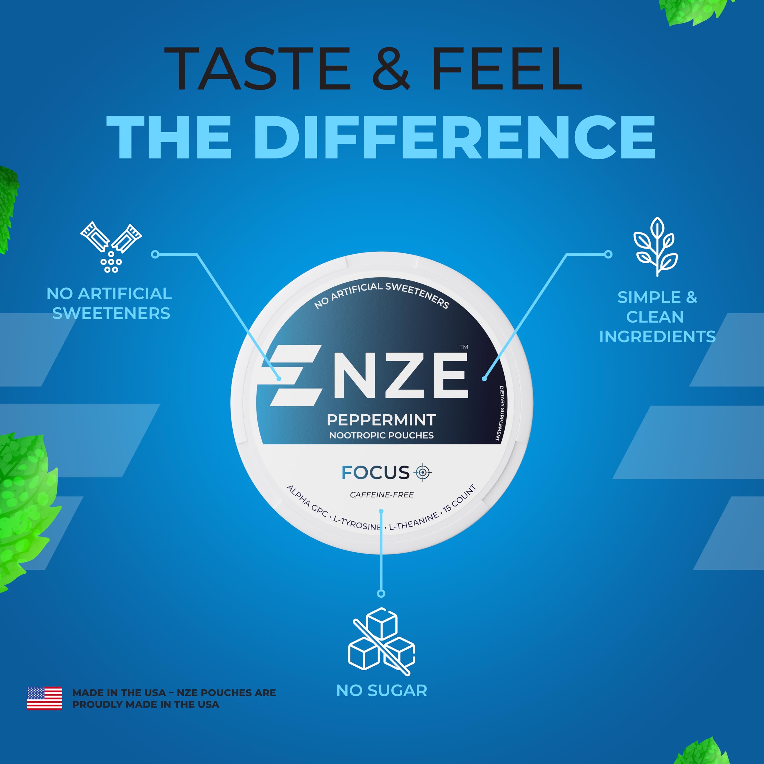 NZE packaging line and USA quality badge
