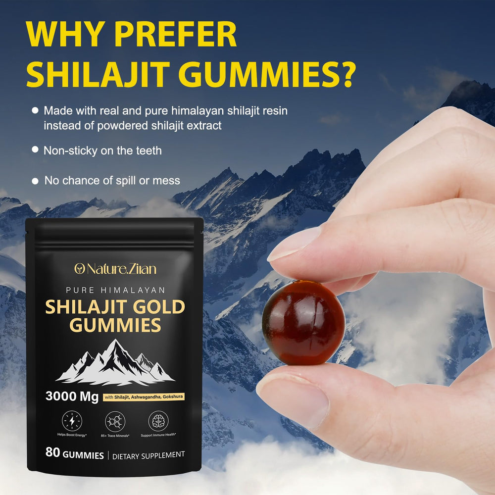 Close-up of Shilajit Gummies texture