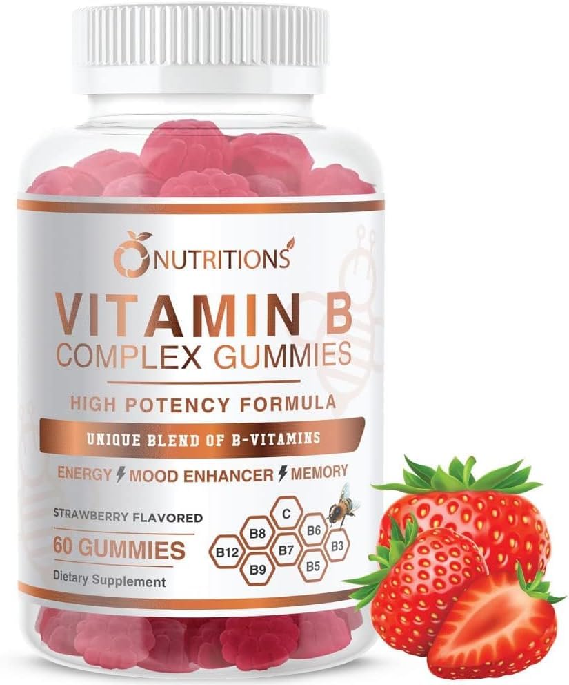 Hero image of O NUTRITIONS Vitamin B Complex vegan gummies with B12