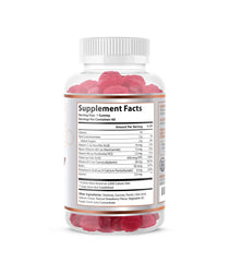Gummies with vitamin sources and B complex ingredients highlighted