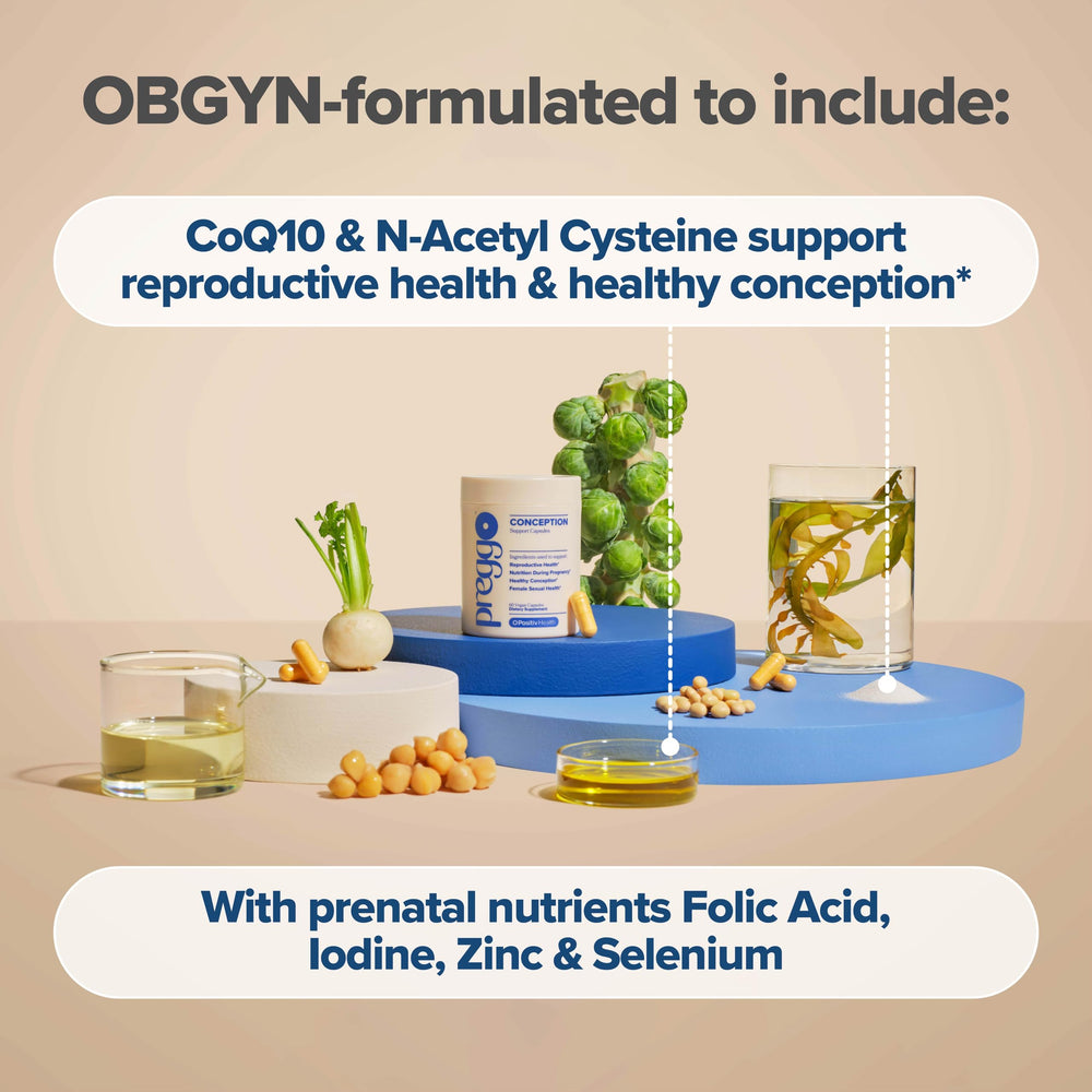 O Positiv Prego label nutrition highlights vegan non-GMO ingredients for clean daily support