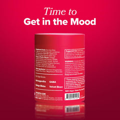 O Positiv URO ingredient scene featuring KSM-66 and GABA.