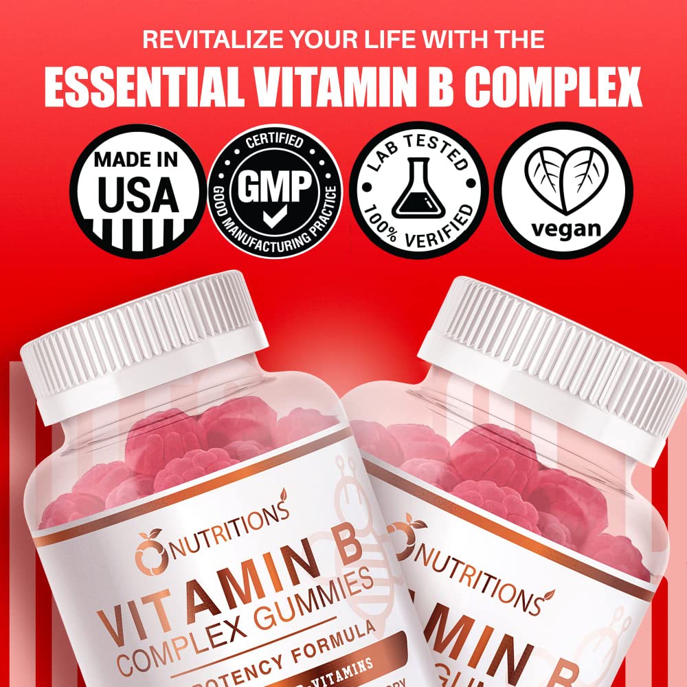 O NUTRITIONS B-Complex gummies with natural fruit flavor
