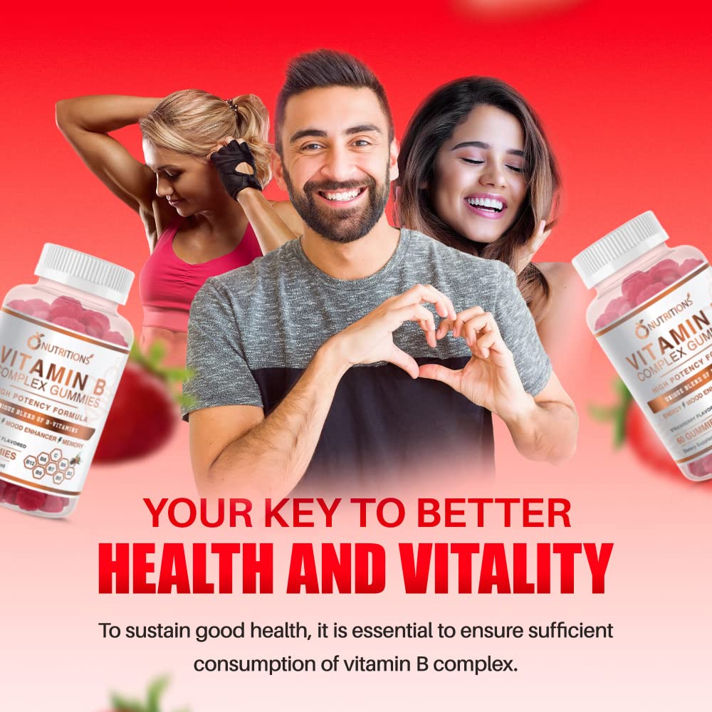 O NUTRITIONS label detail for B-Complex gummies