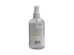 Product photo with bottle and packaging on a white surface