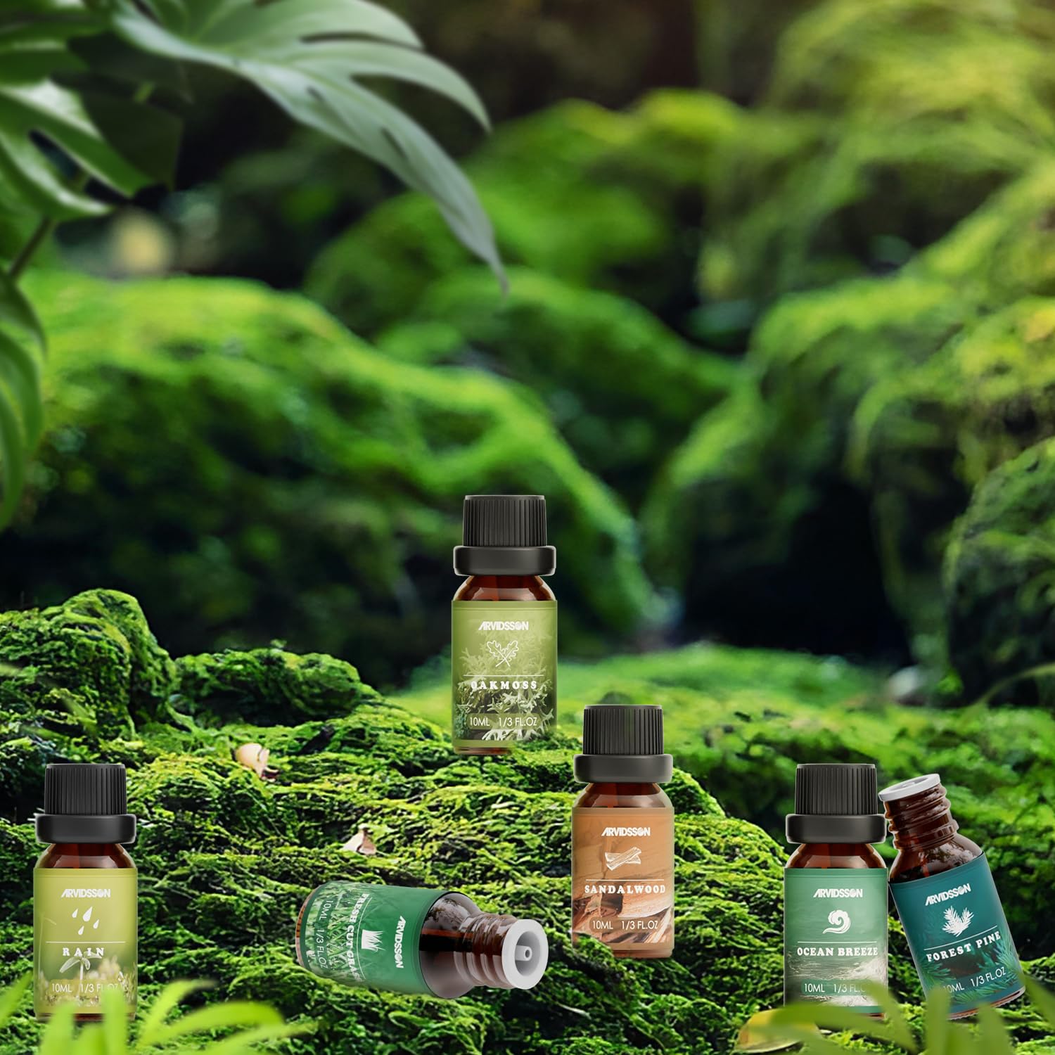 Oakmoss fragrance oil bottle