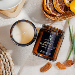Soy wax scented candle with cotton wick, 7oz