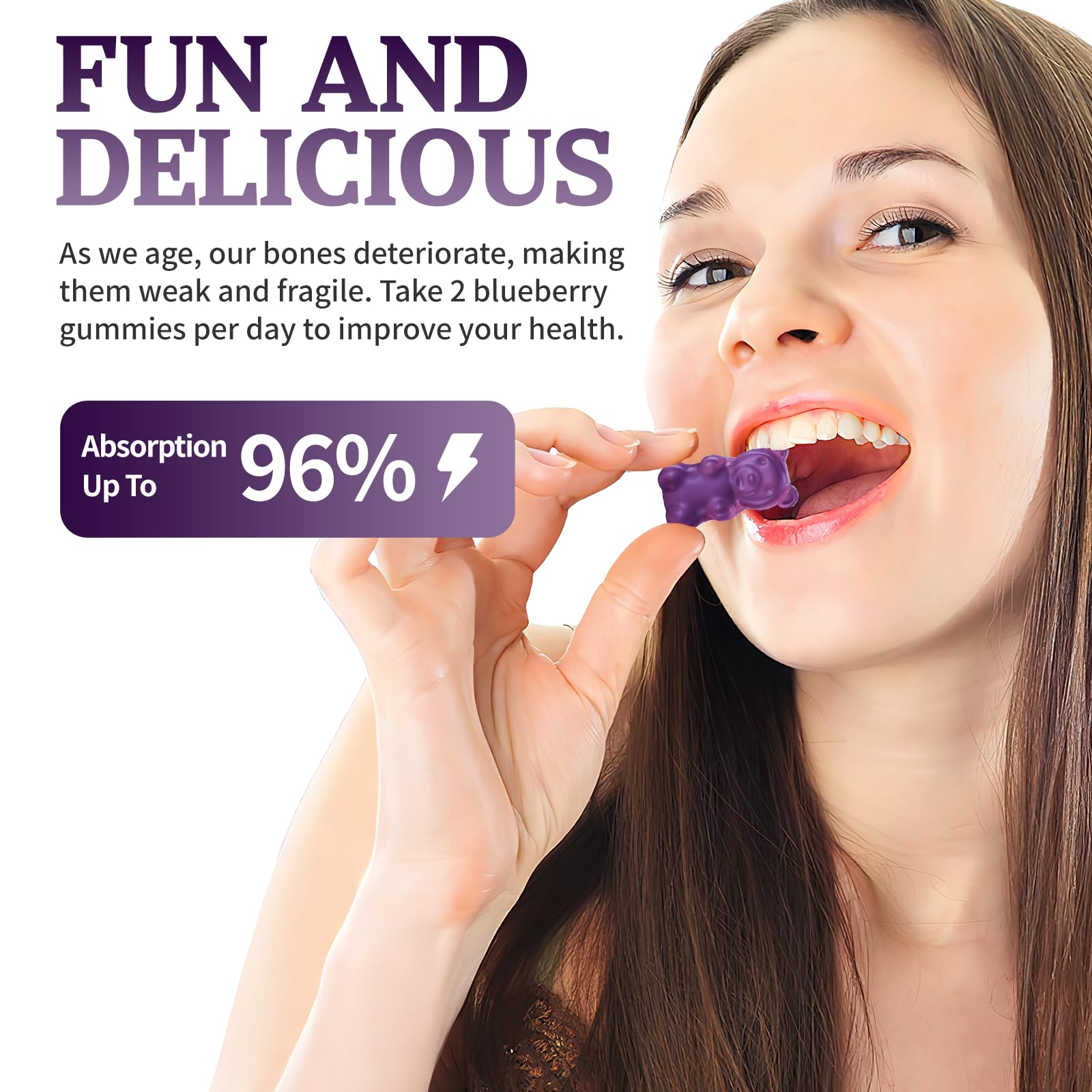 Key ingredients: calcium, magnesium glycinate, zinc with vitamins D3 and K2
