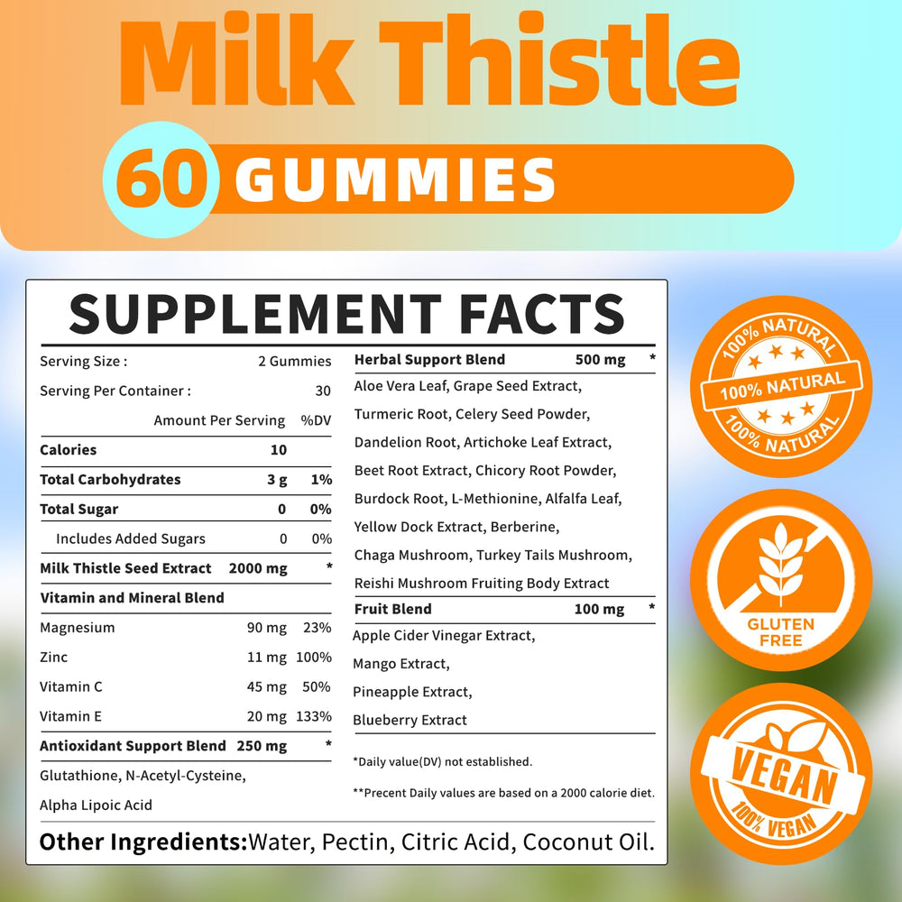 Herbal ingredients including turmeric and dandelion for liver support