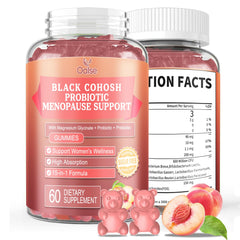 OALSE menopause gummies peach flavor – 60 count hero image