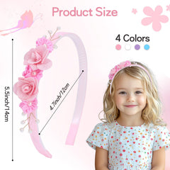 OAOLEER flower headband blue, vibrant color to brighten many outfits