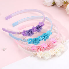 OAOLEER flower headband four color set, versatile accessory for parties