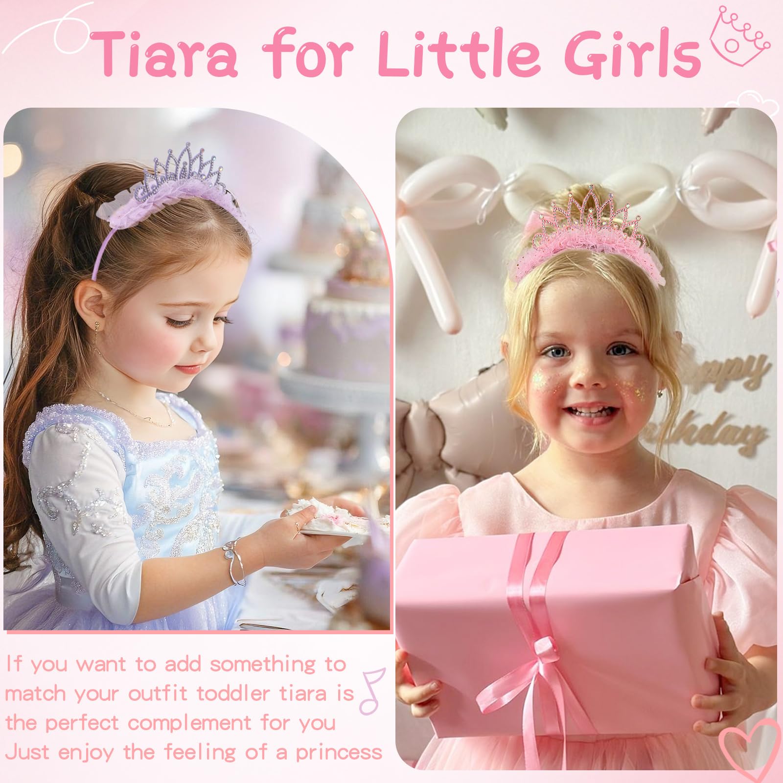 OAOLEER princess hairband for girls fits most heads for all-day wear.