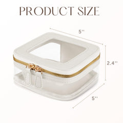 Oaque clear travel toiletry bag with waterproof materials for daily use.