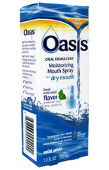 Oasis Moisturizing Mouth Spray 2-pack packaging back with product info