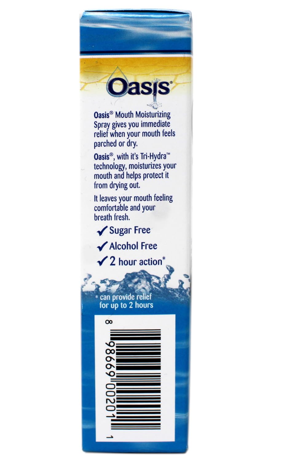 Oasis Moisturizing Mouth Spray 2-pack packaging front