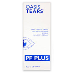 Oasis Tears OT6500 PF Plus dispense tip demonstrating sterile multi-dose delivery.