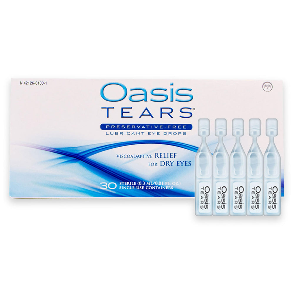 Oasis Tears preservative-free formula provides gentle lubrication with every drop