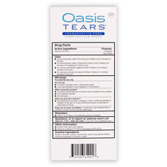 Oasis Tears sterile single-use packaging supports clean application anywhere