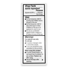 Oasis Tears OT6400 label close-up confirms sterile multi-dose bottle design.