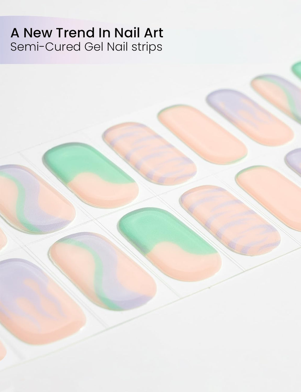 Oauee built-in gel top coat used to seal nail art.